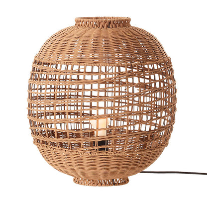 ESMA Tischlampe aus natürlichem Rattan mit E27-Fassung H42 cm