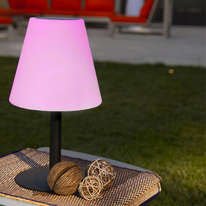 Mehrfarbige, dimmbare und wiederaufladbare LED-Solar-Tischlampe STANDY MINI SOLAR RGB H36cm