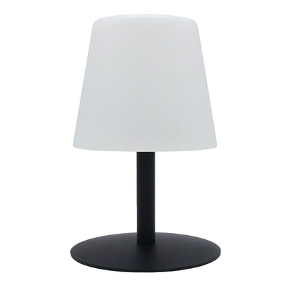 Lampe de table sans fil pied en acier noir LED blanc chaud/blanc dimmable STANDY MINI Dark H25cm - REDDECO.com