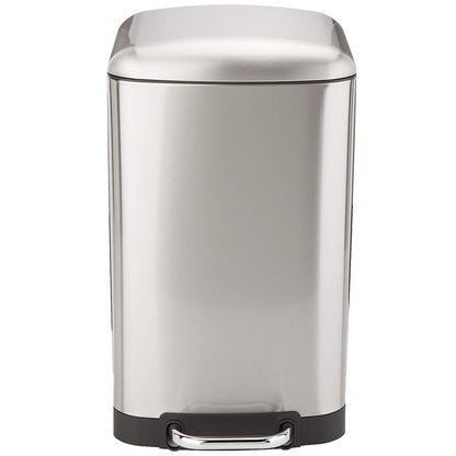 Poubelle de cuisine à pédale 30L Design GREENWICH en acier Inox avec seau couvercle bombé - REDDECO.com