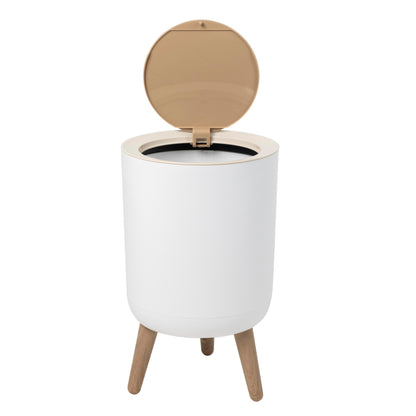 MALMO touch 7L Badezimmer-Bodenabfalleimer Holzfarbe