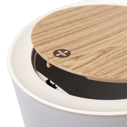 MALMO touch 7L Badezimmer-Bodenabfalleimer Holzfarbe