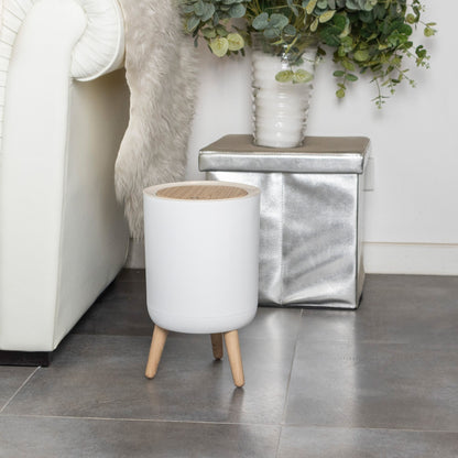 MALMO touch 7L Badezimmer-Bodenabfalleimer Holzfarbe