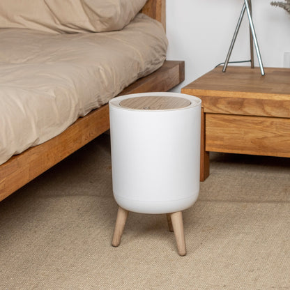 MALMO touch 7L Badezimmer-Bodenabfalleimer Holzfarbe
