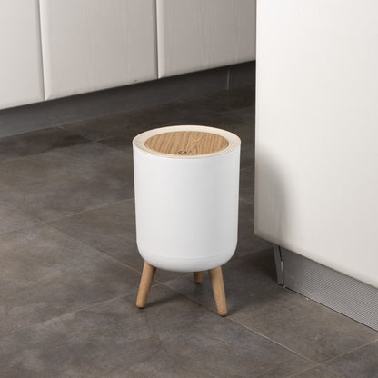MALMO touch 7L Badezimmer-Bodenabfalleimer Holzfarbe
