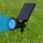 Set aus 2 solarbetriebenen 2-in-1-Strahlern zum Einstecken oder Befestigen, dimmbare mehrfarbige LED SPIKY C34 H42cm