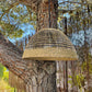CESARE NOMAD Pendelleuchte im böhmischen Stil aus natürlichem Seegras mit nomadischer LED-Lampe