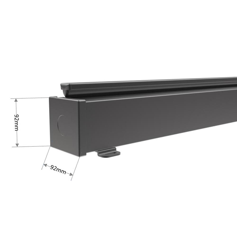 PHOENIX Outdoor Verdunkelungsrollo 180x300cm Grau
