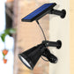 Set mit 2 solarbetriebenen 2-in-1-Spots zum Kleben oder Befestigen. Leistungsstarke dimmbare weiße LED-Beleuchtung SPIKY AWAY H42cm